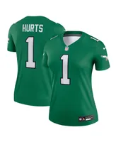 Women's Nike Jalen Hurts Kelly Green Philadelphia Eagles Alternate Legend Player Jersey