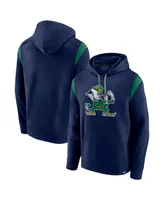 Men's Fanatics Navy Notre Dame Fighting Irish Gym Rat Pullover Hoodie