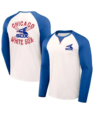 Men's Darius Rucker Collection by Fanatics White, Navy Chicago White Sox Team Color Raglan T-shirt