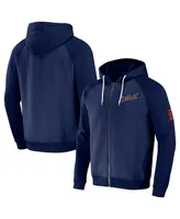 Men's Darius Rucker Collection by Fanatics Navy Detroit Tigers Raglan Full-Zip Hoodie