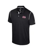 Men's Colosseum Black Mississippi State Bulldogs Cameron Polo Shirt