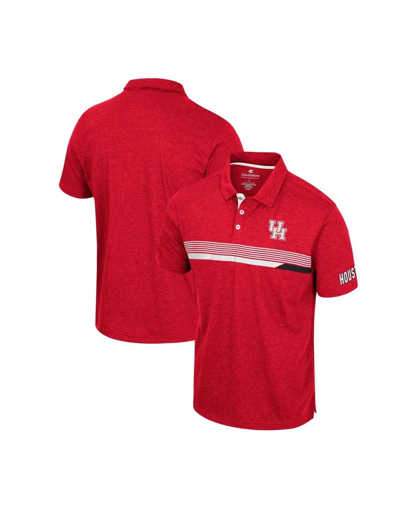 Men's Colosseum Red Houston Cougars No Problemo Polo Shirt