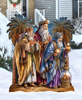 Designocracy Three Wise Men 32" Outdoor Christmas Yard Decor G. DeBrekht