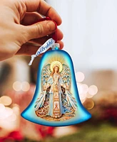 Designocracy Light-Bearing Angel Bell Christmas Mercury Glass Ornaments G. DeBrekht