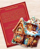 Designocracy Gingerbread House Christmas Wooden Ornaments Holiday Decor G. DeBrekht