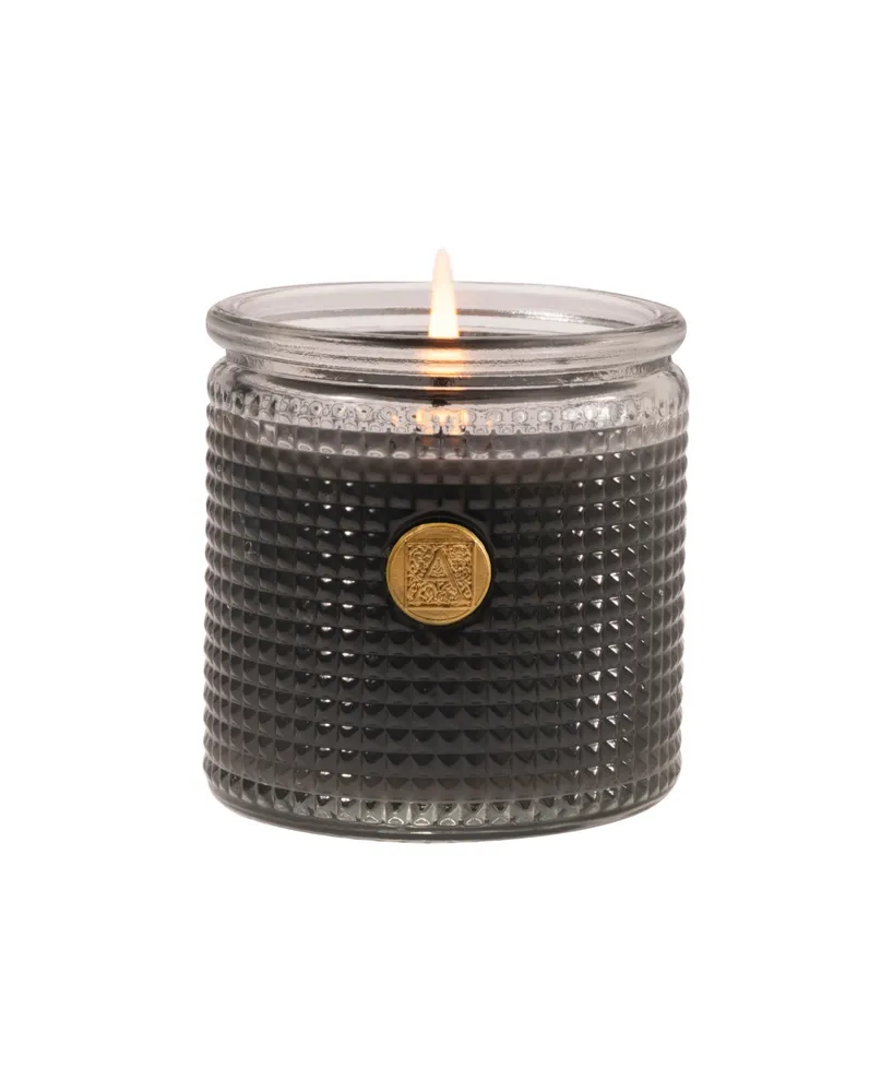 Smoked Vanilla and Santal Textured Glass Candle