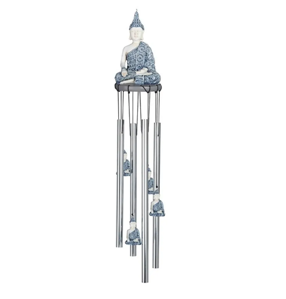 23" Long Buddha Round Top Wind Chime