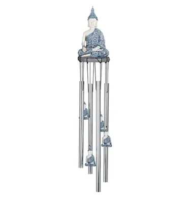 23" Long Buddha Round Top Wind Chime