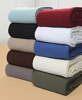 Superior Diamond Pattern All Season Woven Cotton Blanket