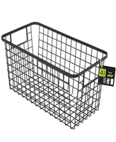 Smart Design Nestable 6" x 12" x 6" Basket Organizer with Handles