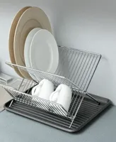 Smart Design Dish Drainer Rack with in Sink or Counter Drying