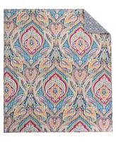 Levtex Magnolia Paisley Tapestry Reversible Quilted Throw, 50" x 60"