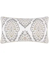 Levtex Pisa Embroidered Decorative Pillow, 12" x 24"