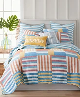 Levtex Sol Stripe Reversible 3-Pc. Quilt Set