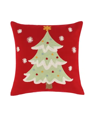 Levtex Comet & Cupid Tree Embroidered Decorative Pillow, 18" x 18"