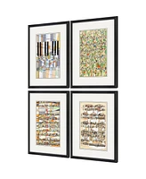 Geometry of Music Framed Art, Set of 4