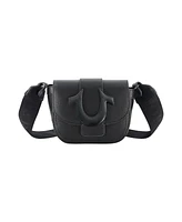 True Religion Women's Mini Flap Dark Hardware Crossbody Bag