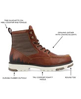 Territory Men's Timber Tru Comfort Foam Moc Toe Lace-up Ankle Boots