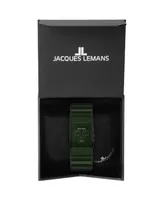 Jacques Lemans Men's Dublin Watch with High-Tech Ceramic Strap, Solid Stainless Steel Ip-Black, Chronograph, 1-1941