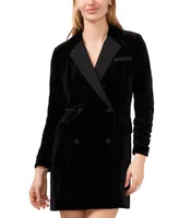 1.state Women's Velvet Blazer Mini Dress