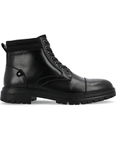 Vance Co. Men's Fegan Tru Comfort Foam Cap Toe Lace-Up Ankle Boots