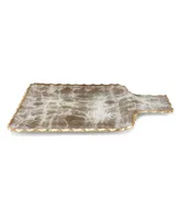 Gold-Tone Brushed Tray, Large