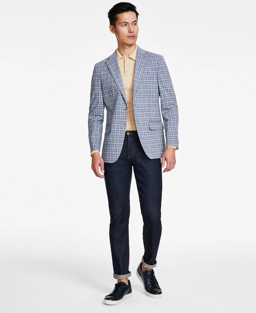 Tommy Hilfiger Men's Modern-Fit Windowpane Sport Coat