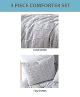 Riverbrook Home Jadan Clip Waffle 4-Pc. Comforter with Removable Cover Set, Queen