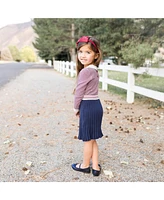 Hope & Henry Baby Girls Organic Cotton French Blocked Sweater Dress