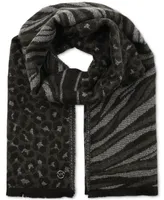 Michael Kors Women's Animal-Print Jacquard Scarf