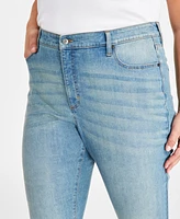 Style & Co Plus Size High-Rise Straight-Leg Jeans, Created for Macy's