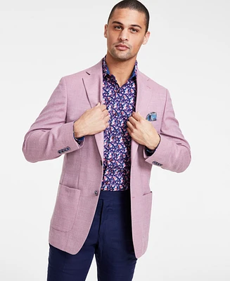 Tallia Men's Slim-Fit Lilac Weave Wool-Blend Sport Coat