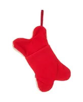 Glitzhome 2 Pack 12.50" L Bone Shape Hooked Stocking