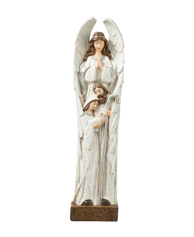 Glitzhome 30.5" H Resin Nativity Angel Figurine