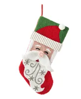 Glitzhome 20.5" L Hooked Stocking, Santa