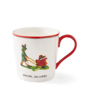 Kit Kemp for Spode Christmas Doodles Special Delivery Mug