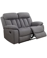 Fletcher 59.8" Stain-Resistant Polyester Reclining Loveseat