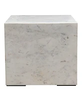 Nash 18" Marble Square Side Table