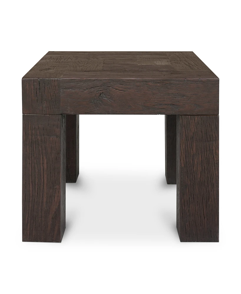 Evander 22" Oak Square Side Table
