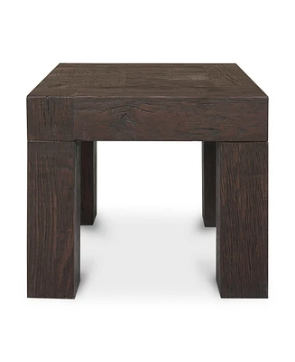 Evander 22" Oak Square Side Table