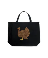 Thanksgiving - Large Word Art Tote Bag