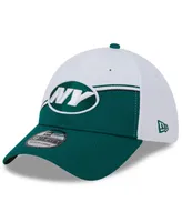 Men's New Era White, Green York Jets 2023 Nfl Sideline 39THIRTY Flex Hat