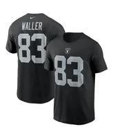 Men's Nike Darren Waller Black Las Vegas Raiders Name and Number T-shirt