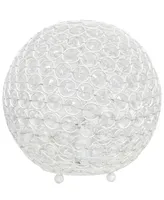 Lalia Home Elipse 10" Crystal Orb Table Lamp