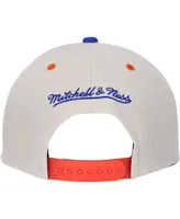 Men's Mitchell & Ness Cream New York Knicks Hardwood Classics Pop Snapback Hat