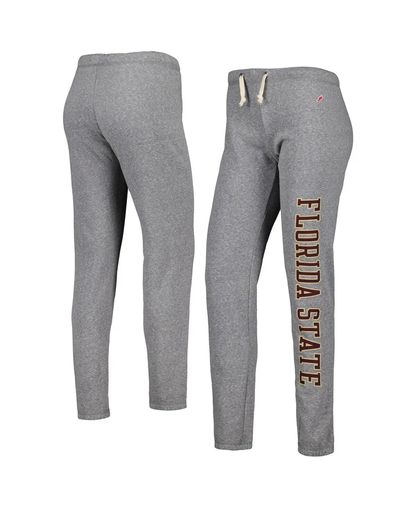 Women's League Collegiate Wear Heather Gray Florida State Seminoles Victory Springs Tri-Blend Jogger Pants