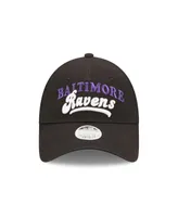 Women's New Era Black Baltimore Ravens Team Trucker 9FORTY Snapback Hat