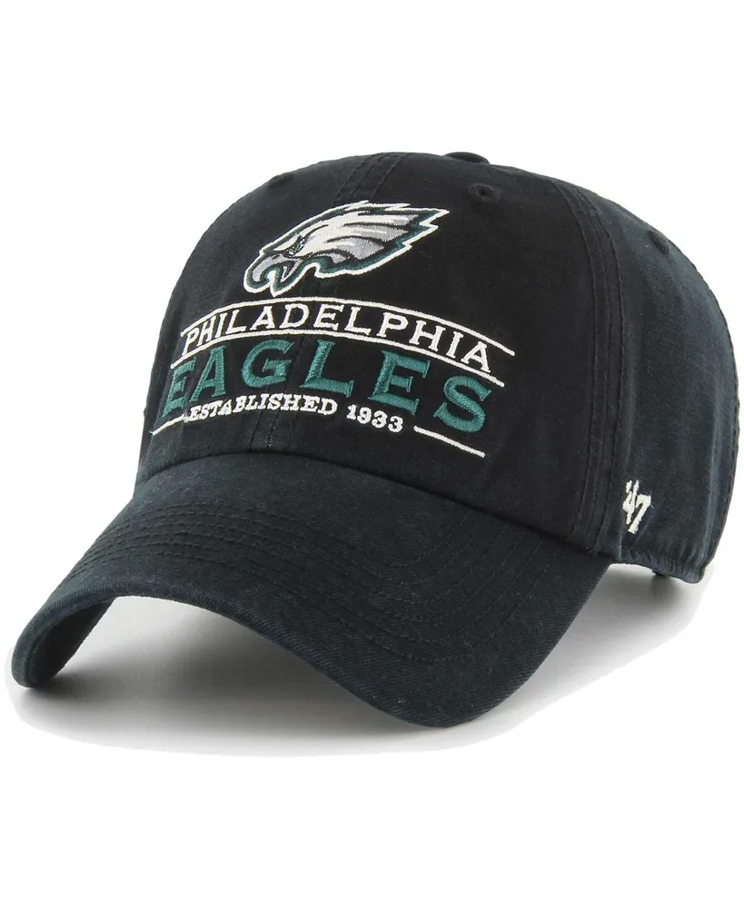 47 Brand Men's Gray Philadelphia Eagles Clean Up Adjustable Hat - Macy's