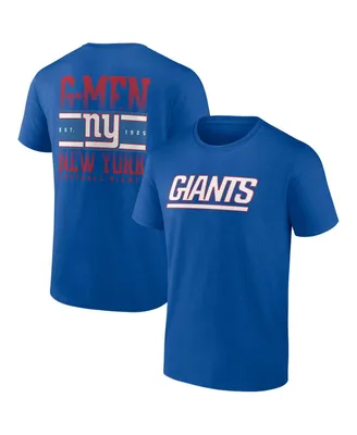 Men's Profile Royal New York Giants Big and Tall Two-Sided T-shirt