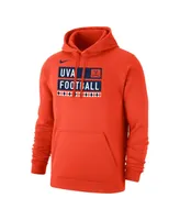 Men's Nike Orange Virginia Cavaliers Football Fan Pullover Hoodie